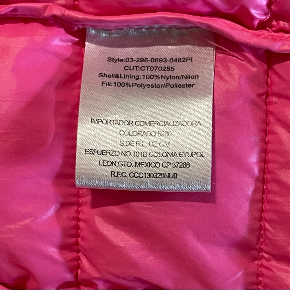Roper Kids Pink Puffer Jacket - Picture 4 of 8